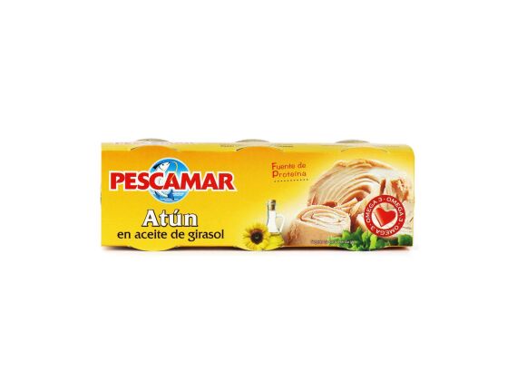 Pescamar tonijn in zonnebloemolie 3-pack